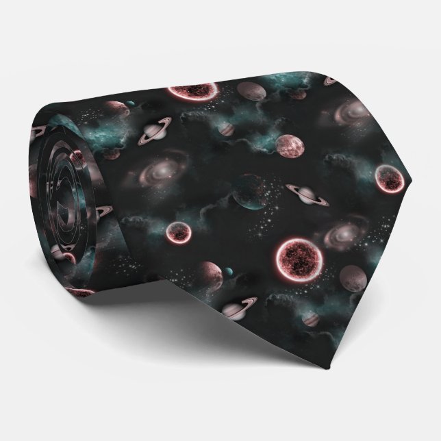Space Pattern  Tie (Rolled)