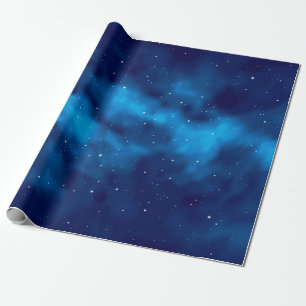 Space pattern wrapping paper