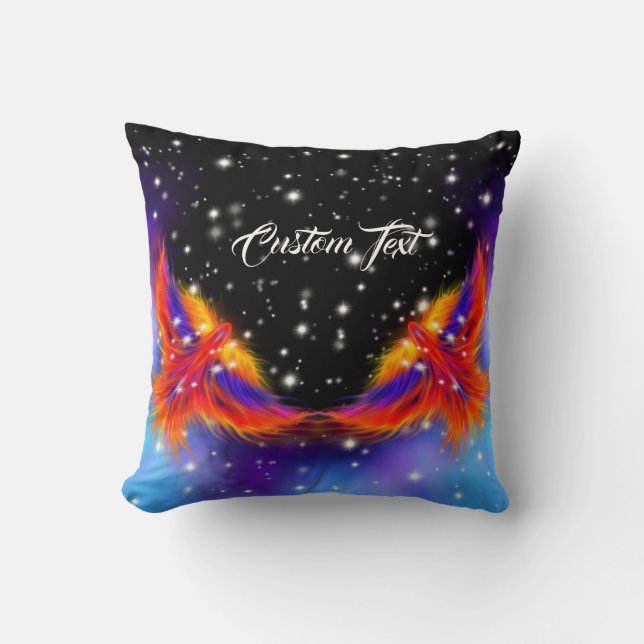 Space Phoenix Nebula Cushion (Front)
