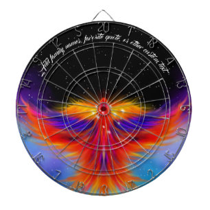 Space Phoenix Nebula Dartboard
