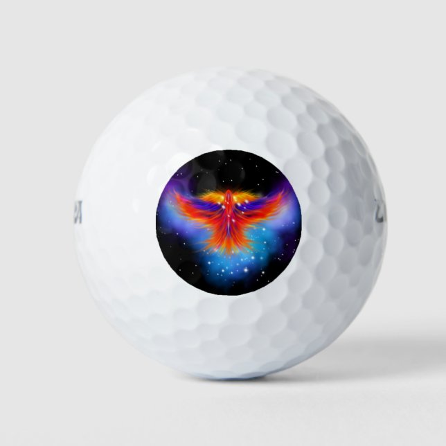 Space Phoenix Nebula Golf Balls (Front)