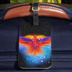 Space Phoenix Nebula Luggage Tag