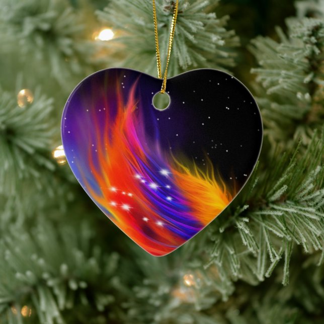 Space Phoenix Wing Ceramic Tree Decoration (Tree)