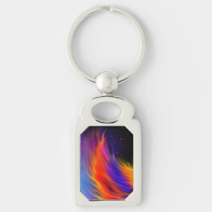 Space Phoenix Wing Key Ring