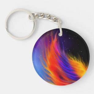 Space Phoenix Wing Key Ring