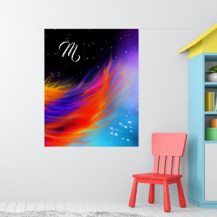 Space Phoenix Wing Monogram Poster