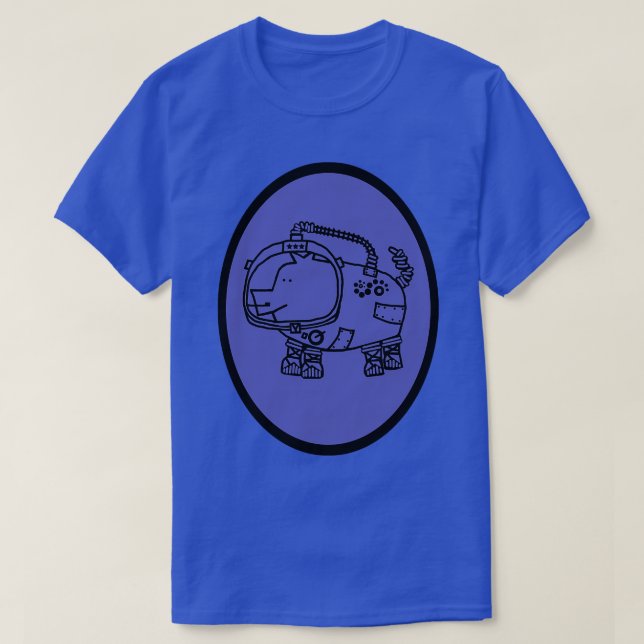 Space Pig Astronaut Oval T-Shirt (Design Front)
