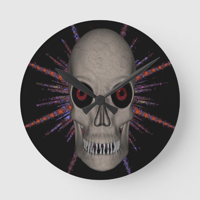 Space Pirate Round Clock (Front)