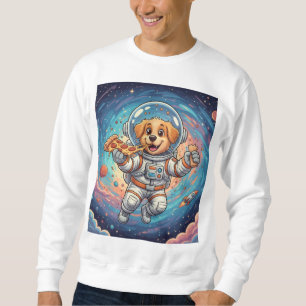 Space Pizza Pawthy Funny Galaxy Cat T-Shirt Sweatshirt
