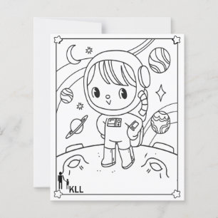 Space planets Exploration colouring pages