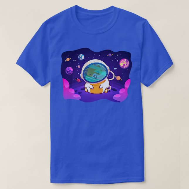 Space Planets Science hamster owner Premium  T-Shirt (Design Front)