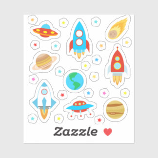 Space Planets Stars Rockets Comets 