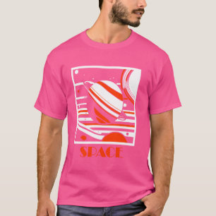 Space Planets Uranus Saturn Neptune Universe Cosmo T-Shirt