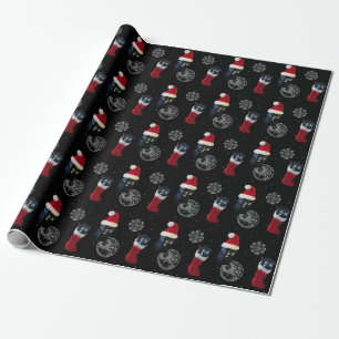 space police box design wrapping paper