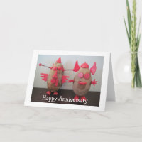 Space Potatoes Anniversary Blank Greeting Card