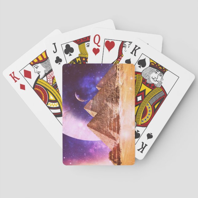 Space Pyramids Playing Cards (Back)