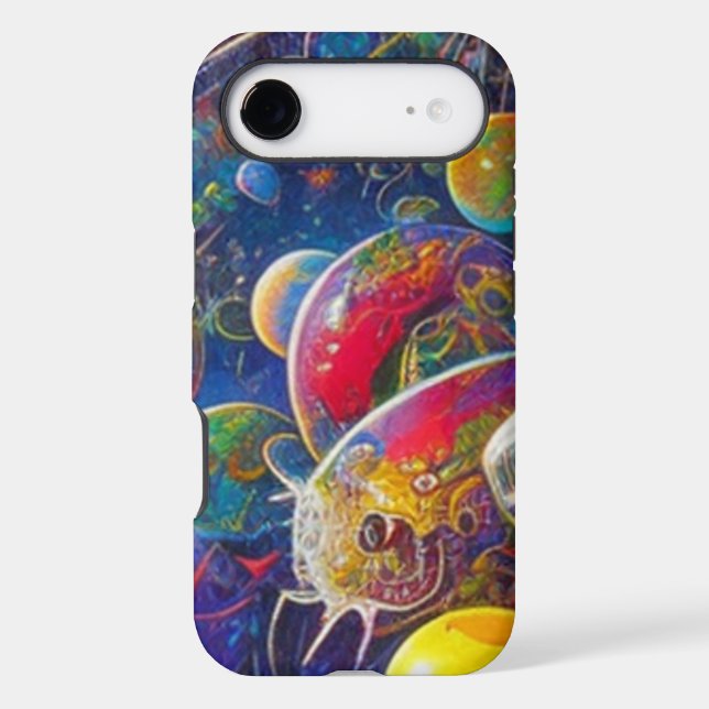 Space Race closeup Apple iPhone 17 Air Tough case (Back)