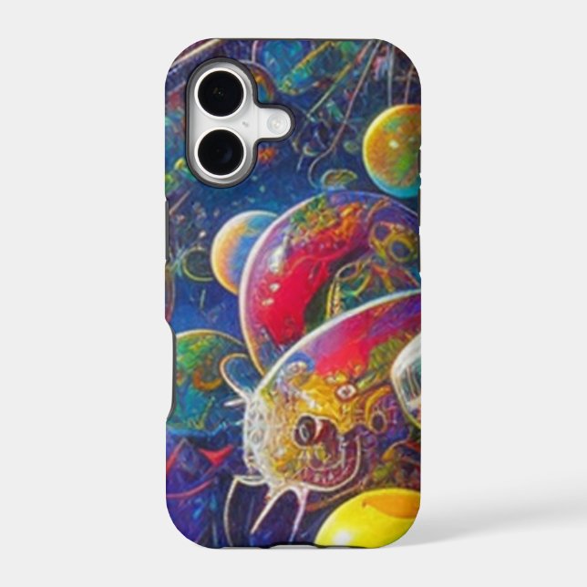 Space Race closeup Apple iPhone 17 Tough case (Back)