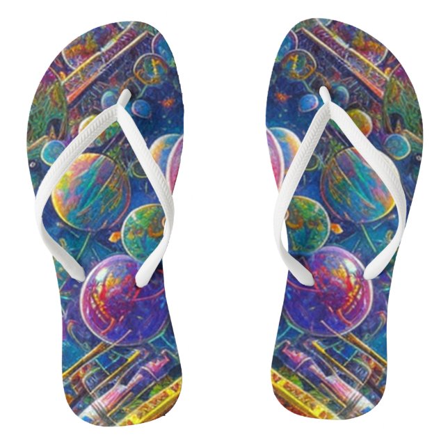 Space Race flip flops (Footbed)