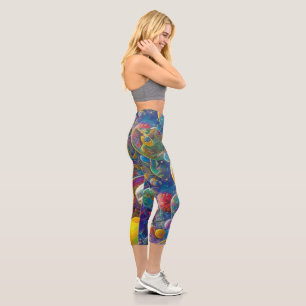 Space Race high waisted capris pants
