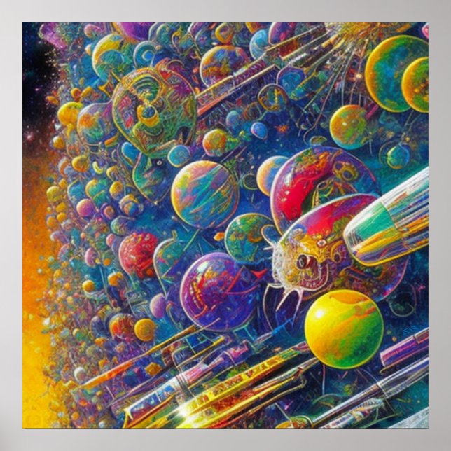 Space Race matte poster (Front)