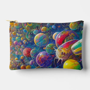 Space Race small accessory bag pouch