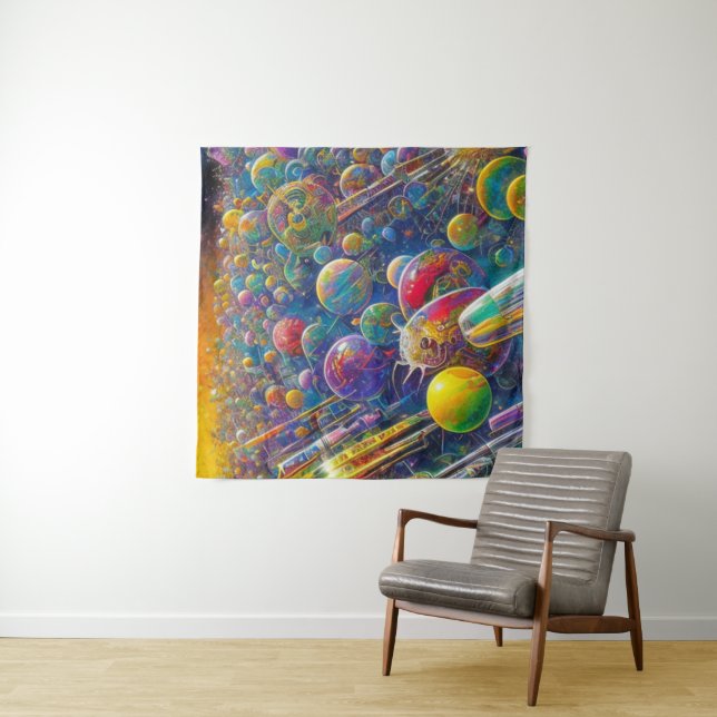 Space Race tapestry (In Situ)