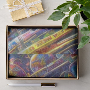 Space Race tissue paper