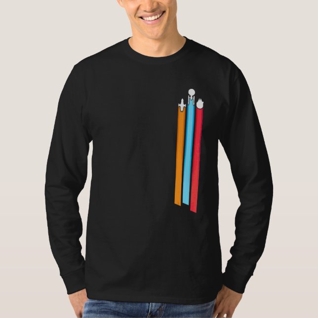 Space Racing Stripes Men T-Shirt (Front)
