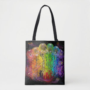 Space Rainbow of Faeries Tote Bag