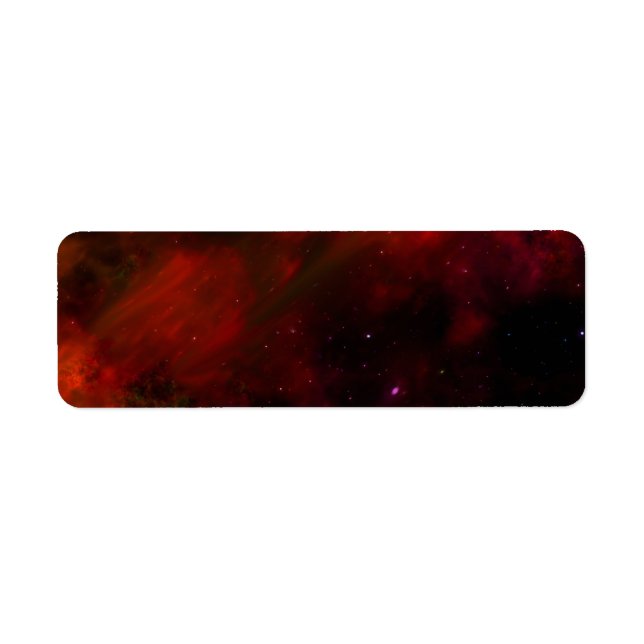 SPACE RED GALAXY STARS FUTURISTIC RED BLACK BACKGR (Front)