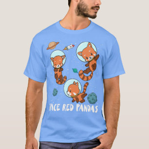 Space Red Pandas Astronauts spacecraft gift T-Shirt