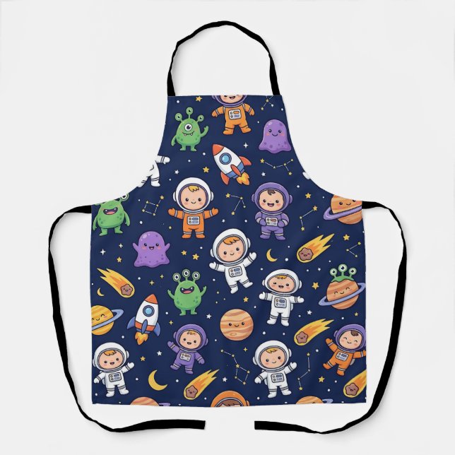 Space Rocket Astronaut Apron (Front)