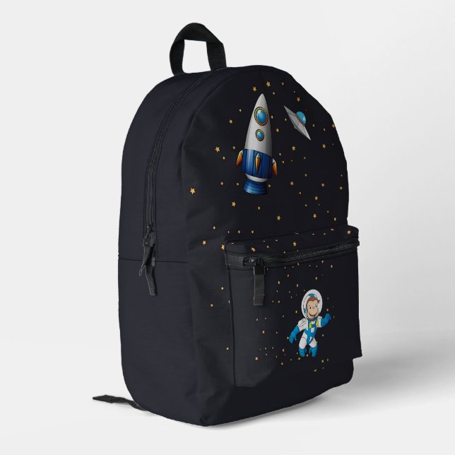 Space Rocket Astronaut Backpack for Kids (Back Corner Left)