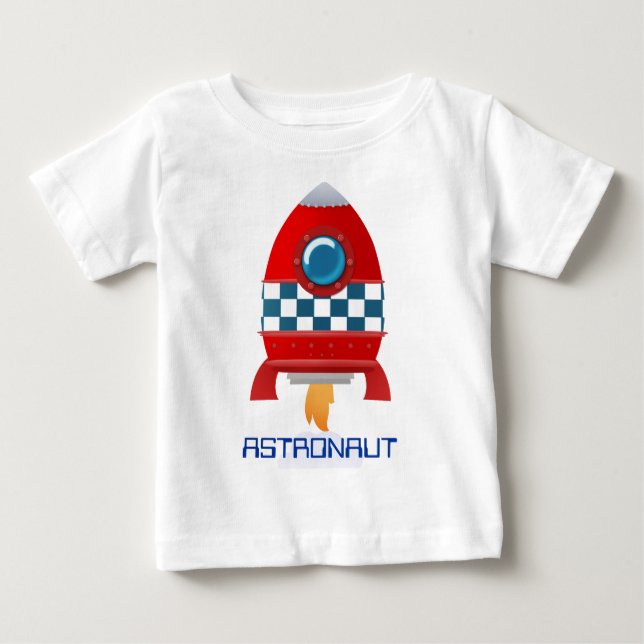 Space rocket baby t-shirt (Front)