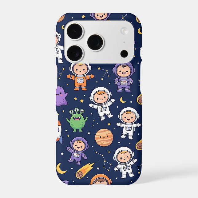 Space Rocket Pattern Smartphone Case (Back)
