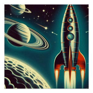 Space Rocket  Poster