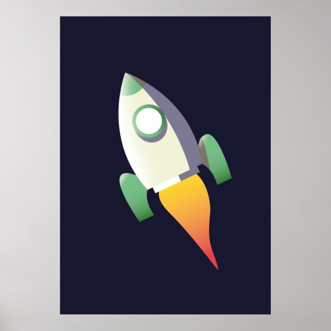 Space Rocket Poster (Front)