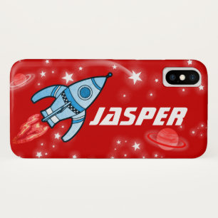 Space rocket red name iphone Case-Mate iPhone case