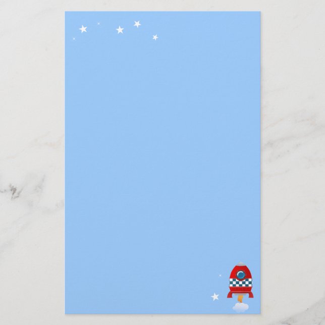 Space rocket - stationary stationery (Front)