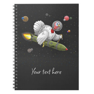 Space Rocket Turkey Notebook