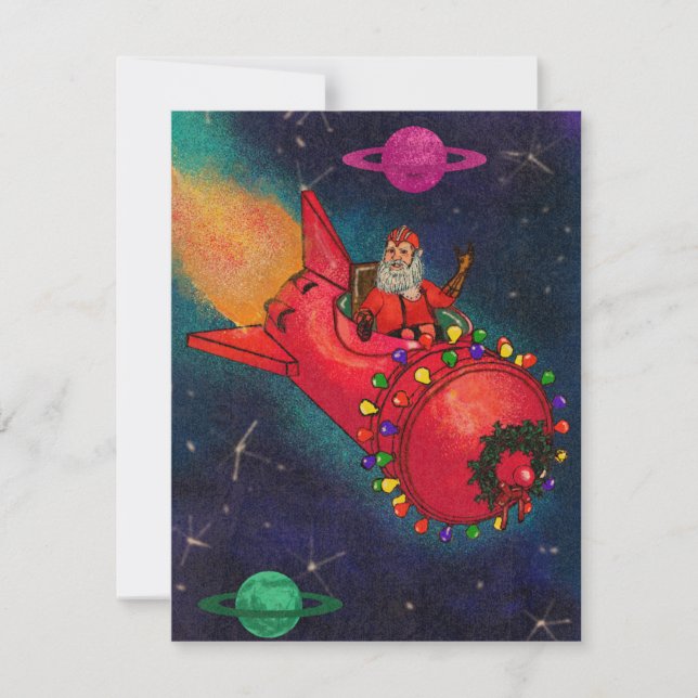 Space Santa Holiday Card (Front)