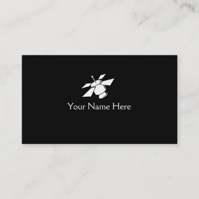 Space satellite customisable business cards (Front)