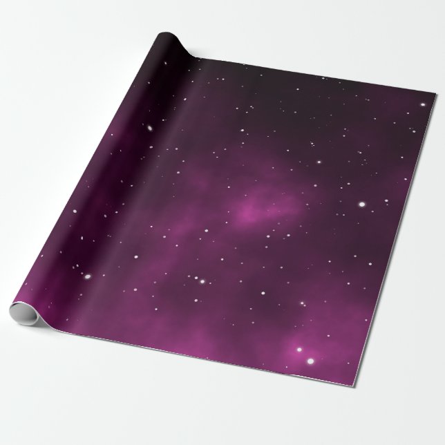 Space scape illustration astronomy graphic design  wrapping paper (Unrolled)