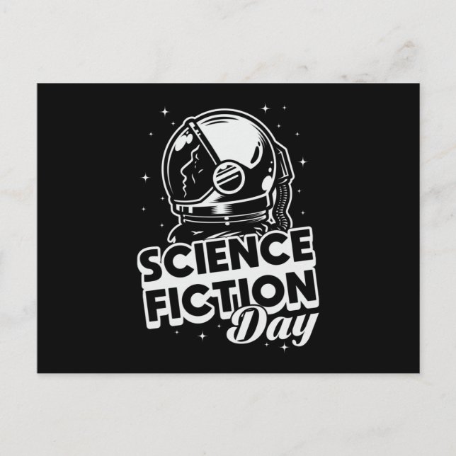 Space Science Fiction Day Science Alien Stars Gift Postcard (Front)