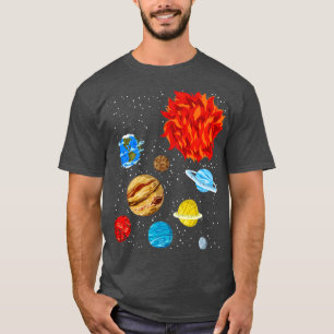 Space Science Universe Planets Astronaut Astronomy T-Shirt