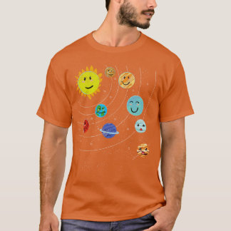 Space Scientist Cute Planets Solar System Astronom T-Shirt