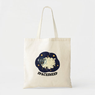 Space Sheep Funny Astronaut Pun Tote Bag