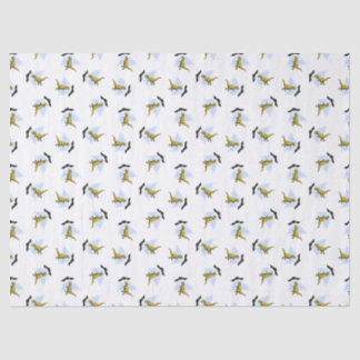 Space ship beaming up t-rex tissue paper