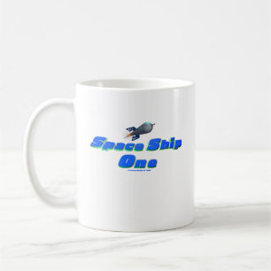 Space Ship One white mug